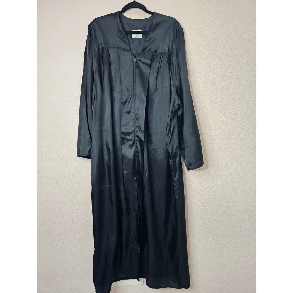 Graduation Cap and Gown Set Black Robe Size‎ 620 Unisex Mens Womens